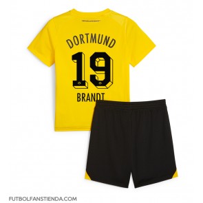Borussia Dortmund Julian Brandt #19 Primera Equipación Niños 2023-24 Manga Corta (+ Pantalones cortos)